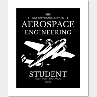 Aerospace Engineering - Black Version - Engineers Posters and Art